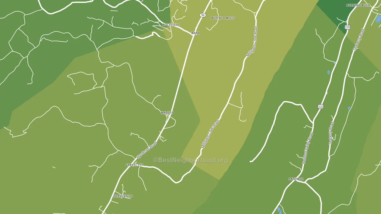 Madley, PA block-group voter-turnout map