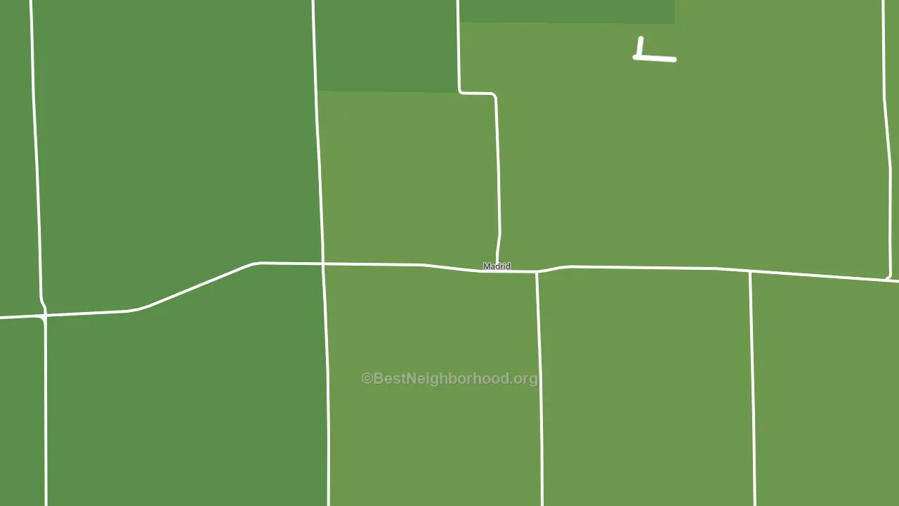 Madrid, NE block-group voter-turnout map
