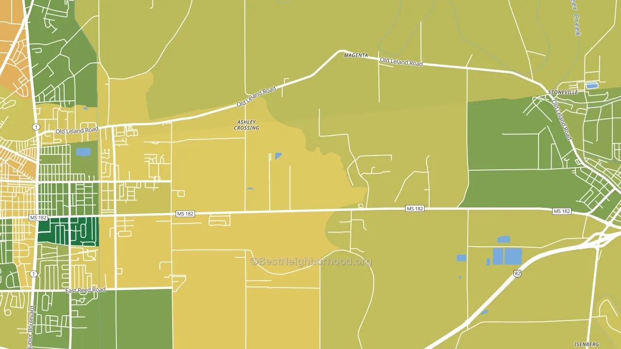 Magenta, MS block-group voter-turnout map