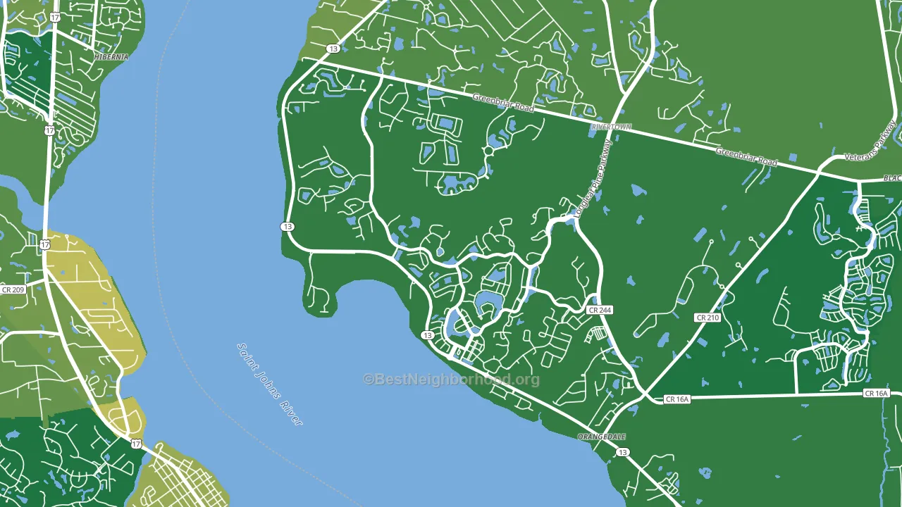 Magnolia Springs, FL block-group voter-turnout map