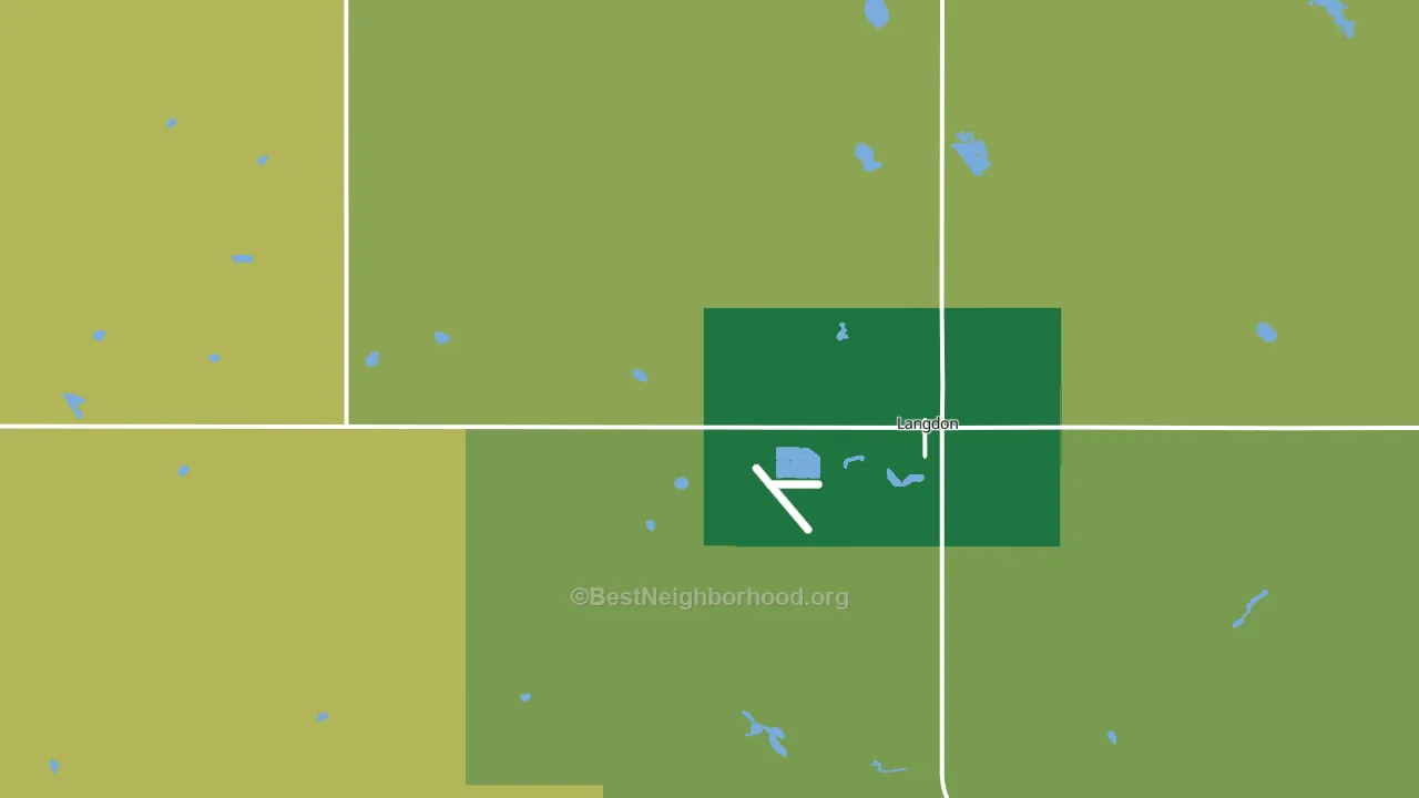 Maida, ND block-group voter-turnout map