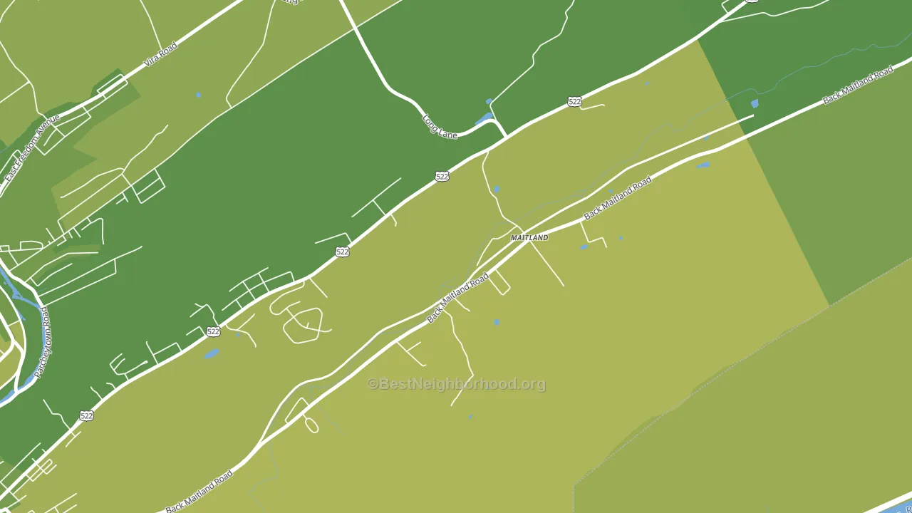 Maitland, PA block-group voter-turnout map