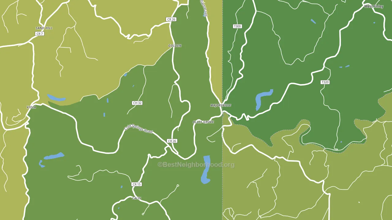 Majorsville, WV block-group voter-turnout map