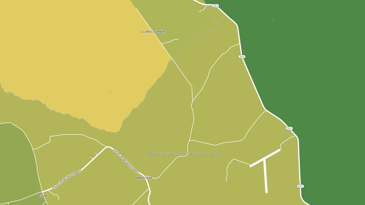 Makatoka, NC block-group voter-turnout map