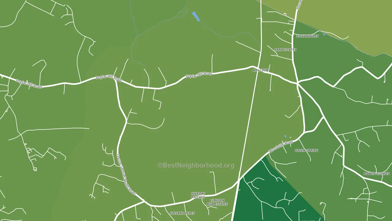Malcolm, MD block-group voter-turnout map