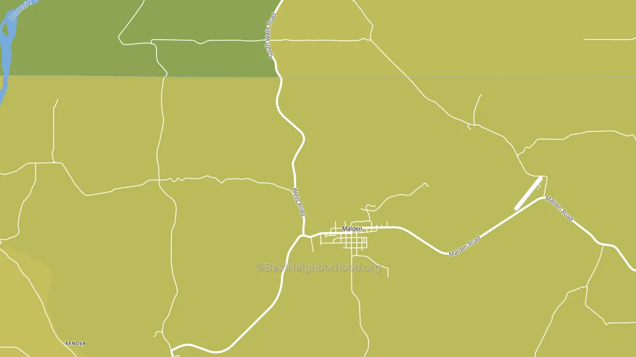 Malden, WA block-group voter-turnout map