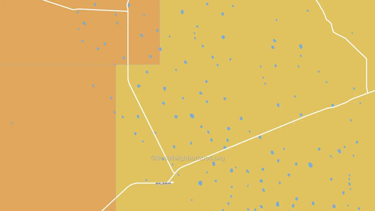 Maljamar, NM block-group voter-turnout map