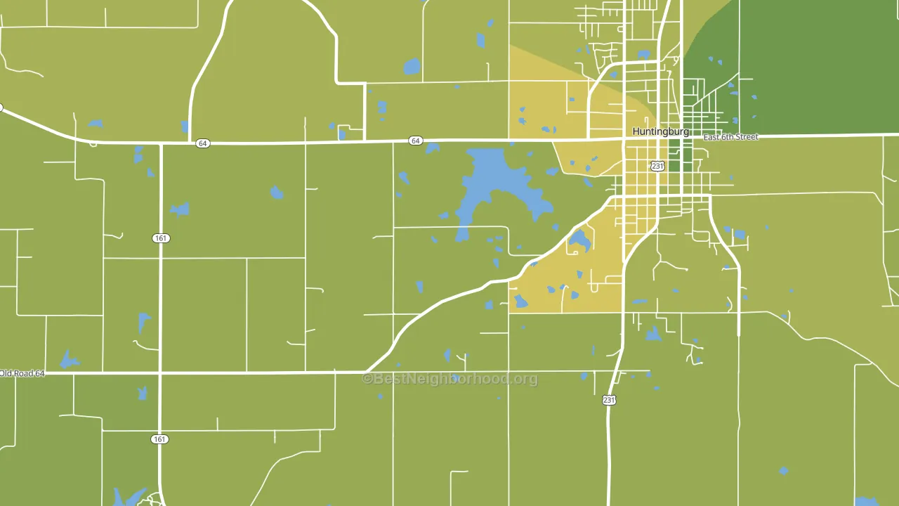 Maltersville, IN block-group voter-turnout map
