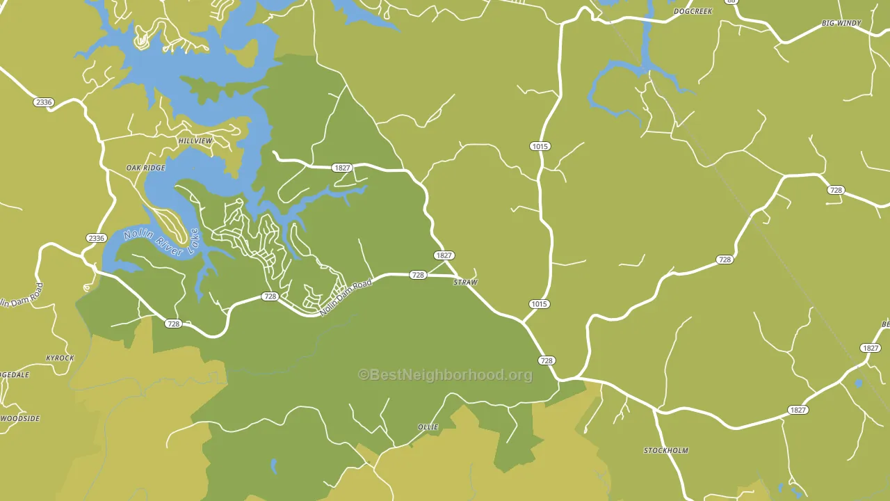 Mammoth Cave, KY block-group voter-turnout map