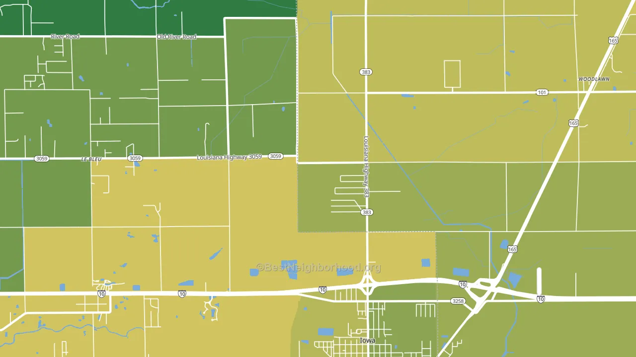 Manchester, LA block-group voter-turnout map