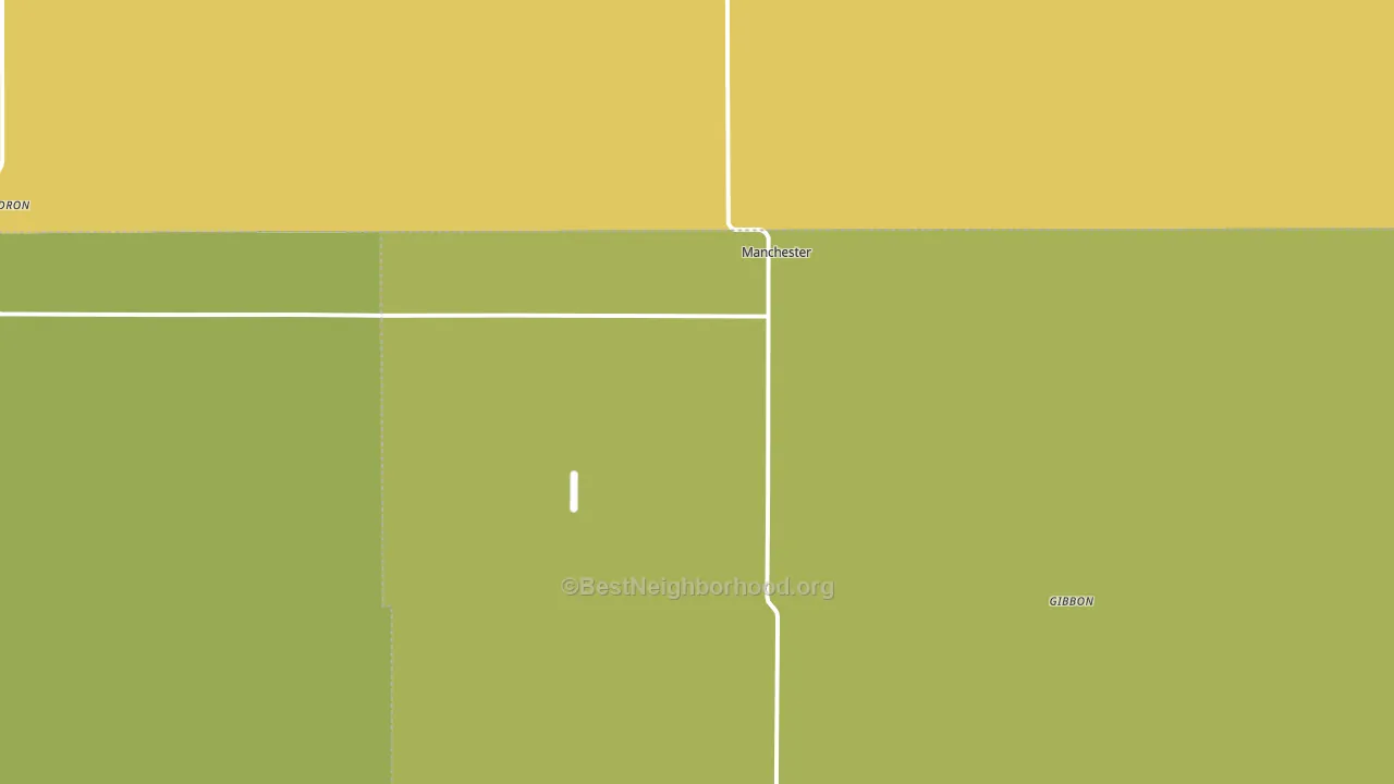 Manchester, OK block-group voter-turnout map