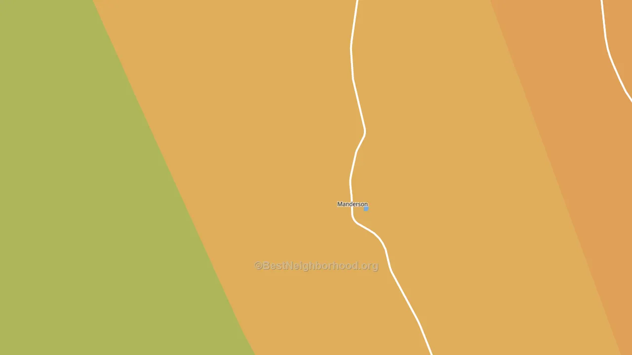 Manderson, SD block-group voter-turnout map