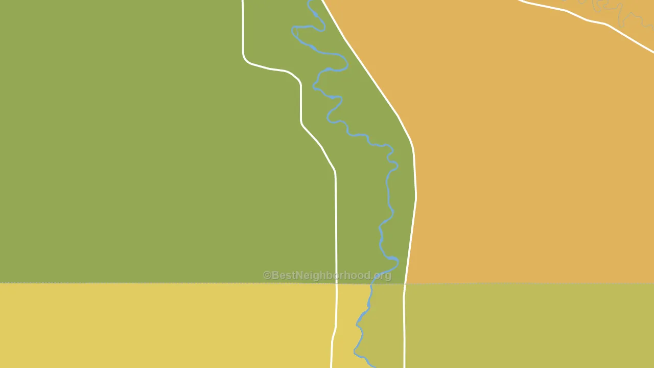 Manderson, WY block-group voter-turnout map