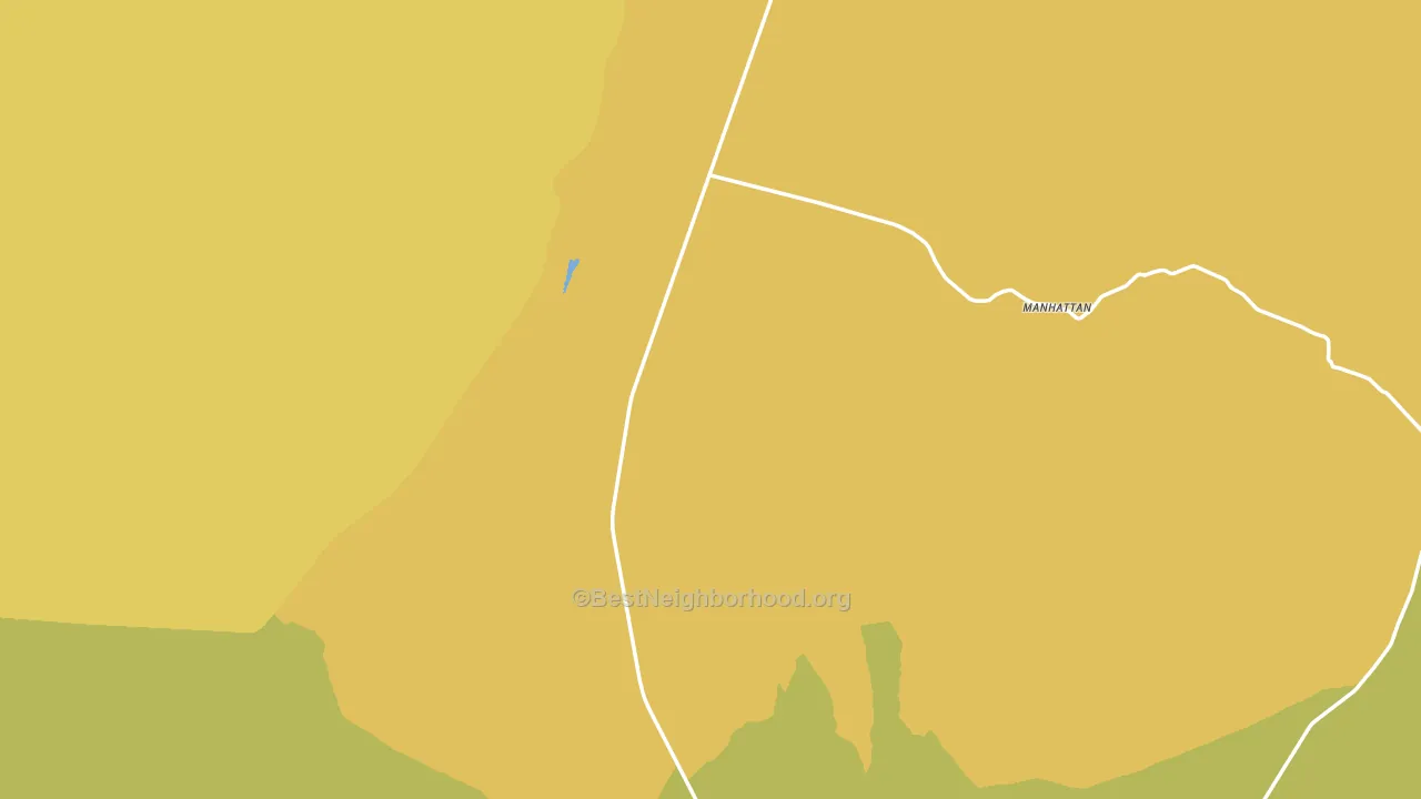 Manhattan, NV block-group voter-turnout map