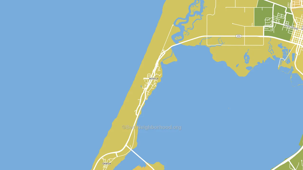 Manila, CA block-group voter-turnout map