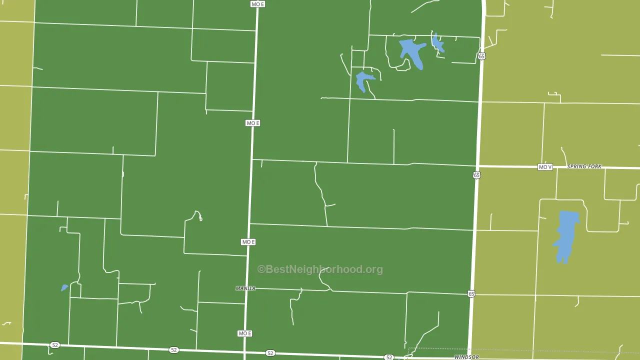 Manila, MO block-group voter-turnout map