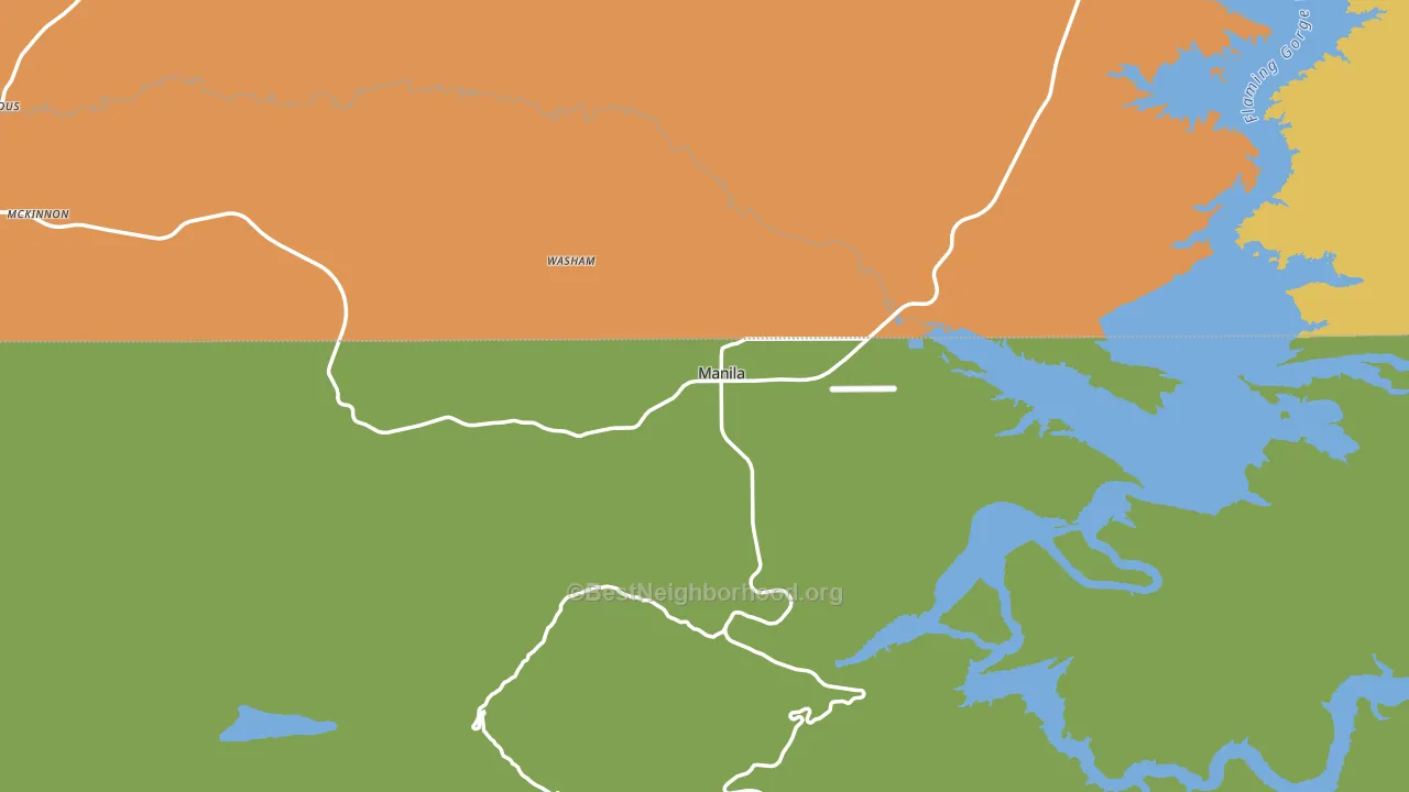 Manila, UT block-group voter-turnout map