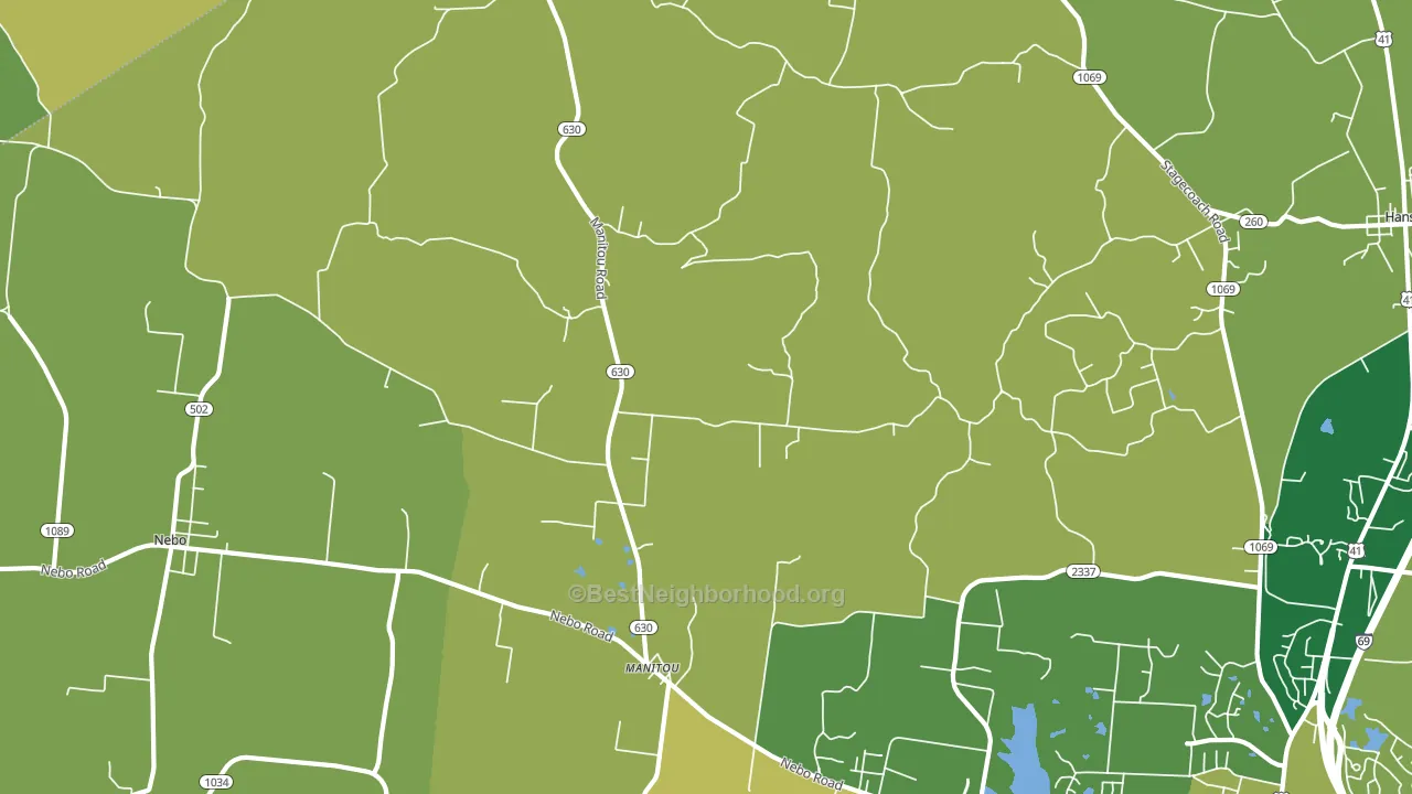 Manitou, KY block-group voter-turnout map