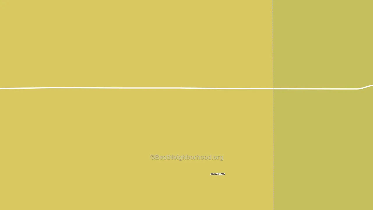 Manning, KS block-group voter-turnout map