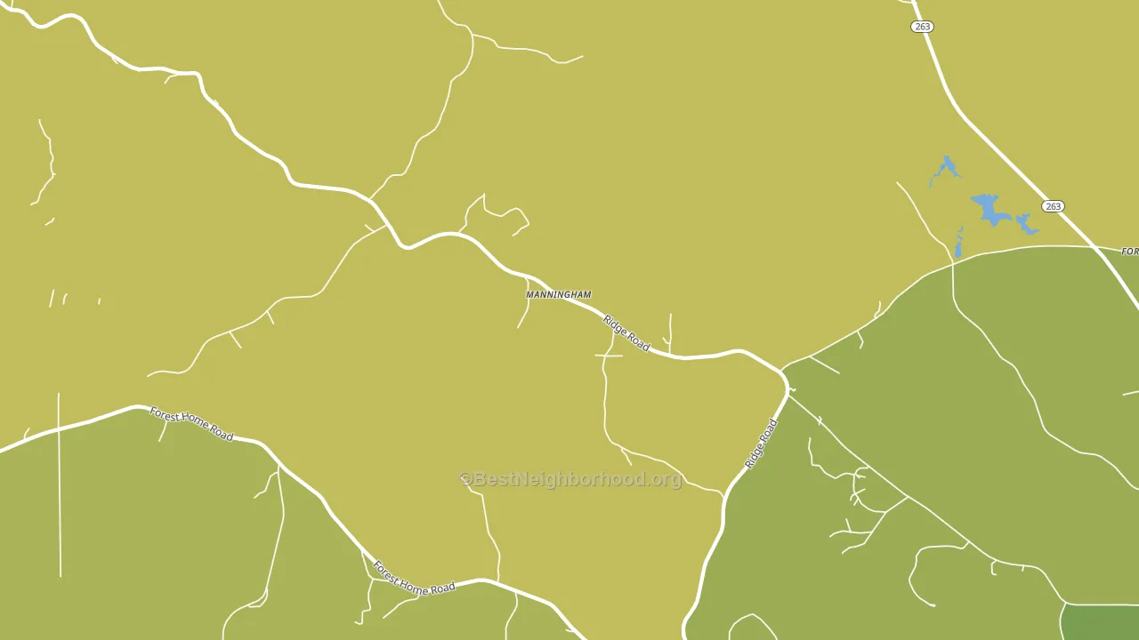 Manningham, AL block-group voter-turnout map