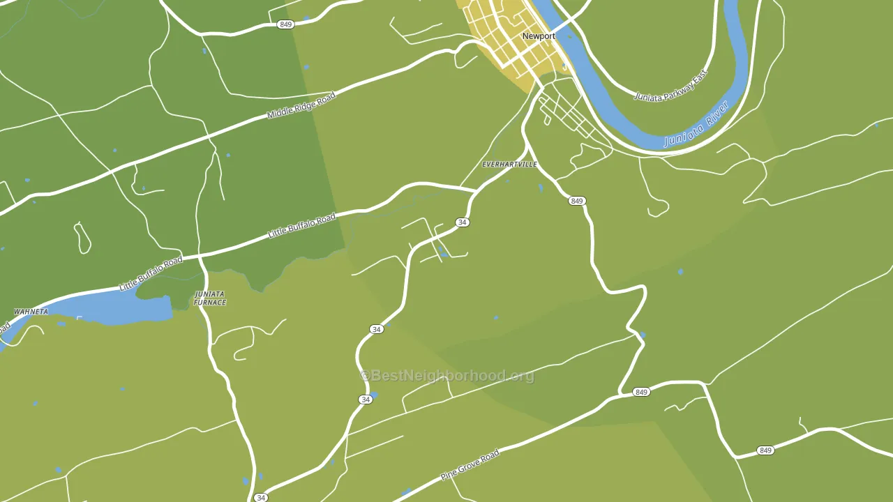 Mannsville, PA block-group voter-turnout map