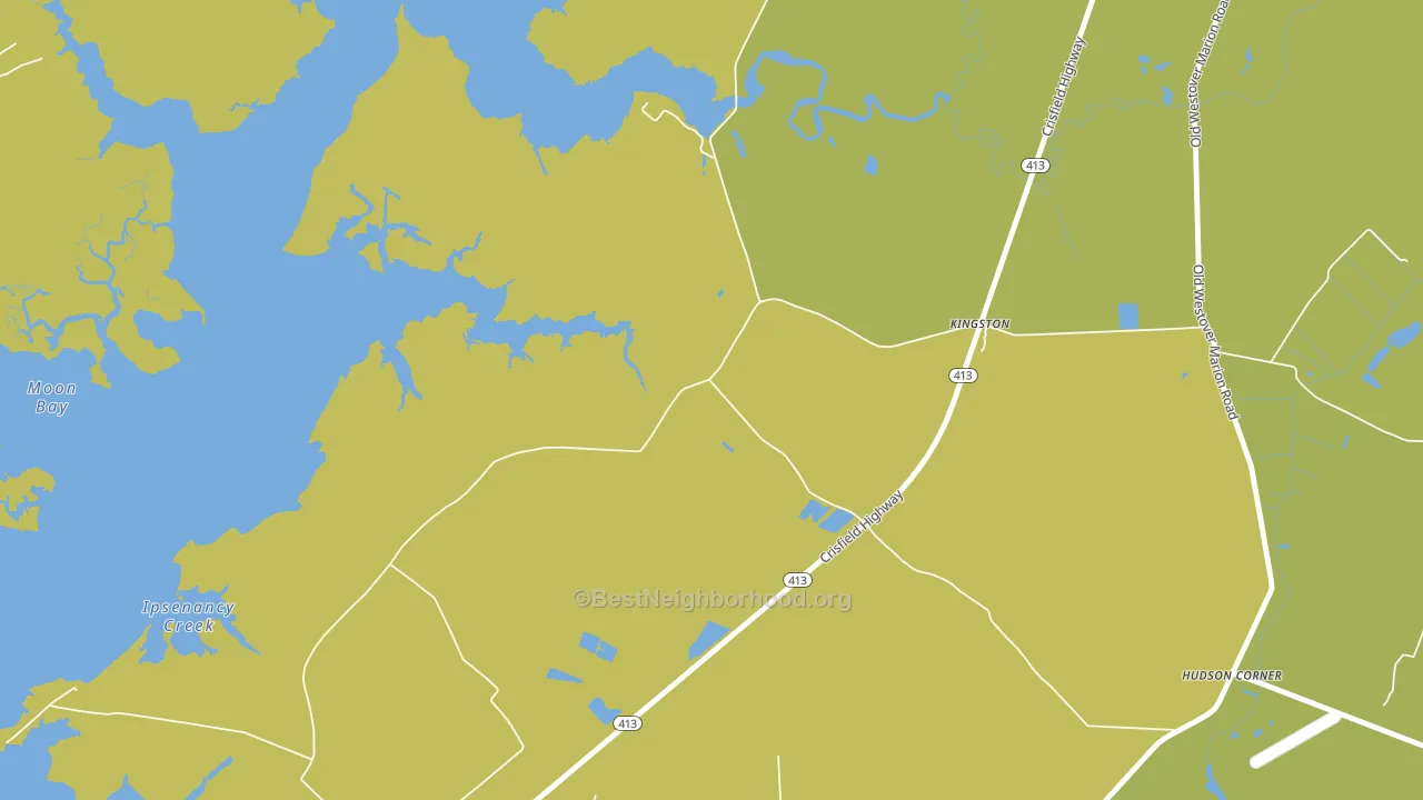Manokin, MD block-group voter-turnout map