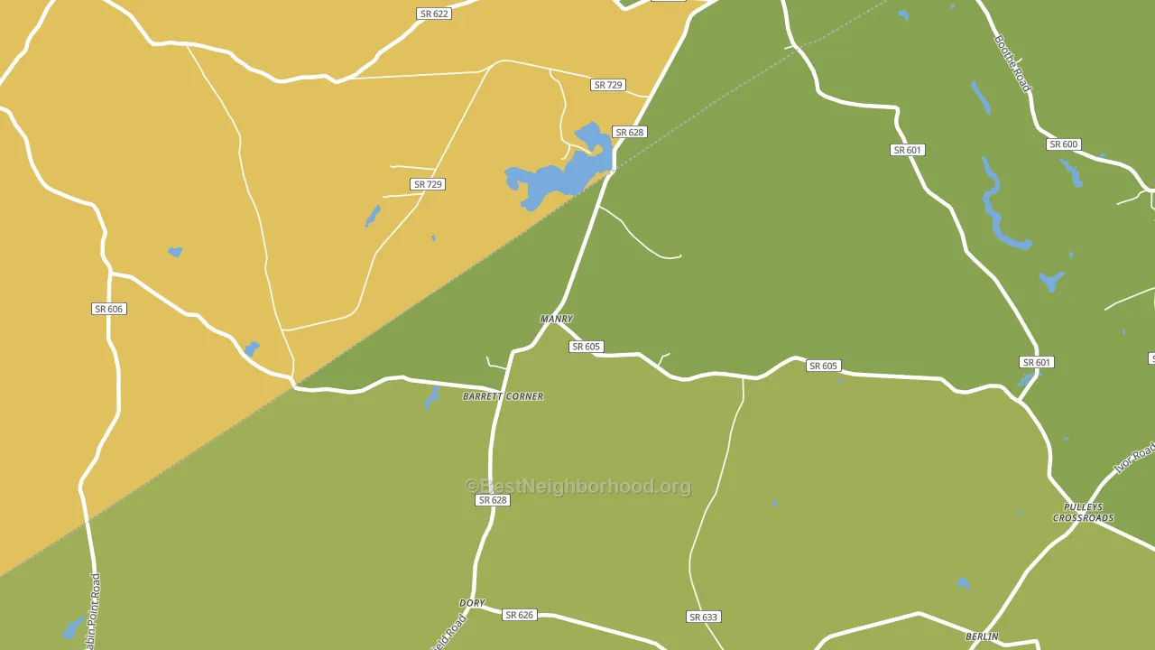 Manry, VA block-group voter-turnout map