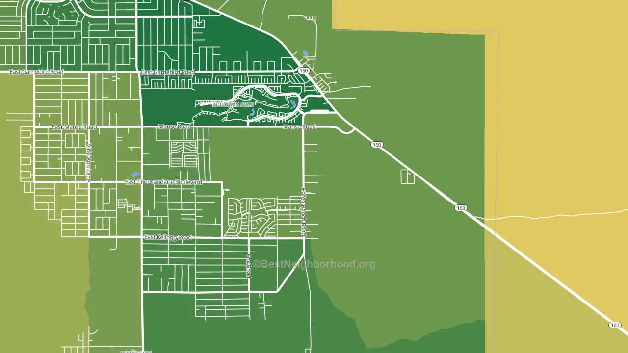 Manse, NV block-group voter-turnout map