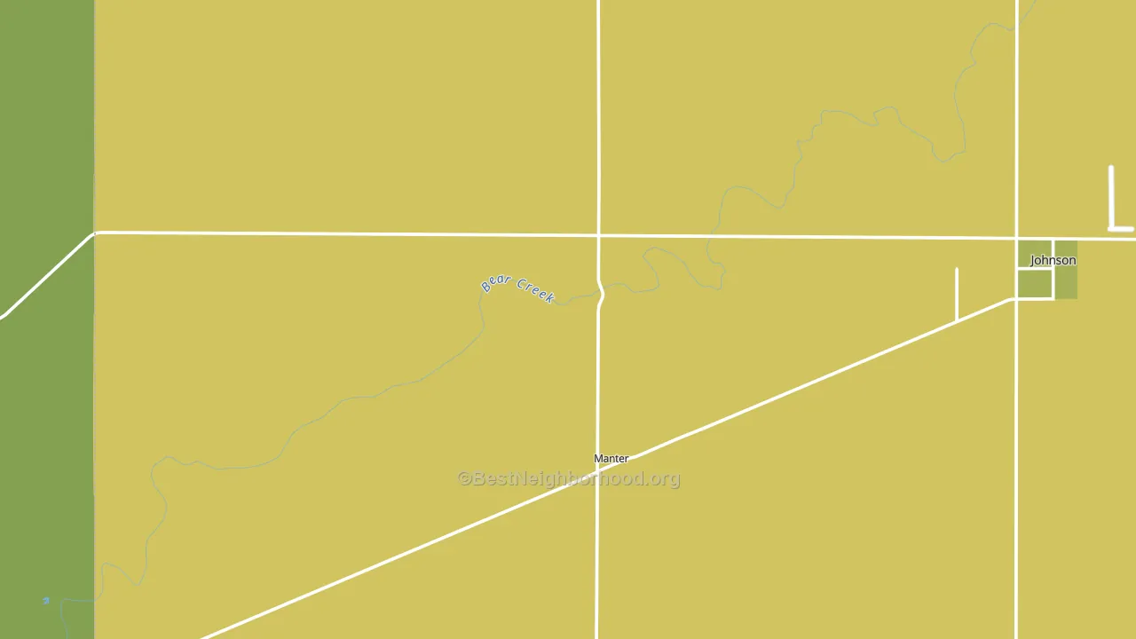 Manter, KS block-group voter-turnout map