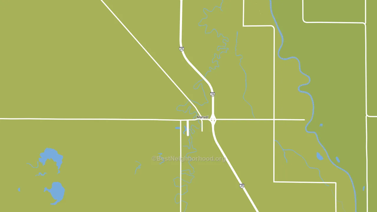 Manvel, ND block-group voter-turnout map