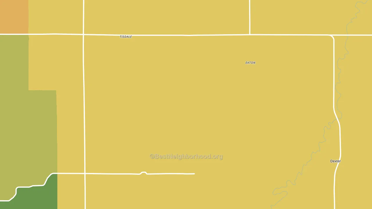 Maple City, KS block-group voter-turnout map