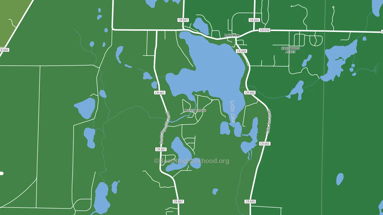 Maple Grove, MI block-group voter-turnout map