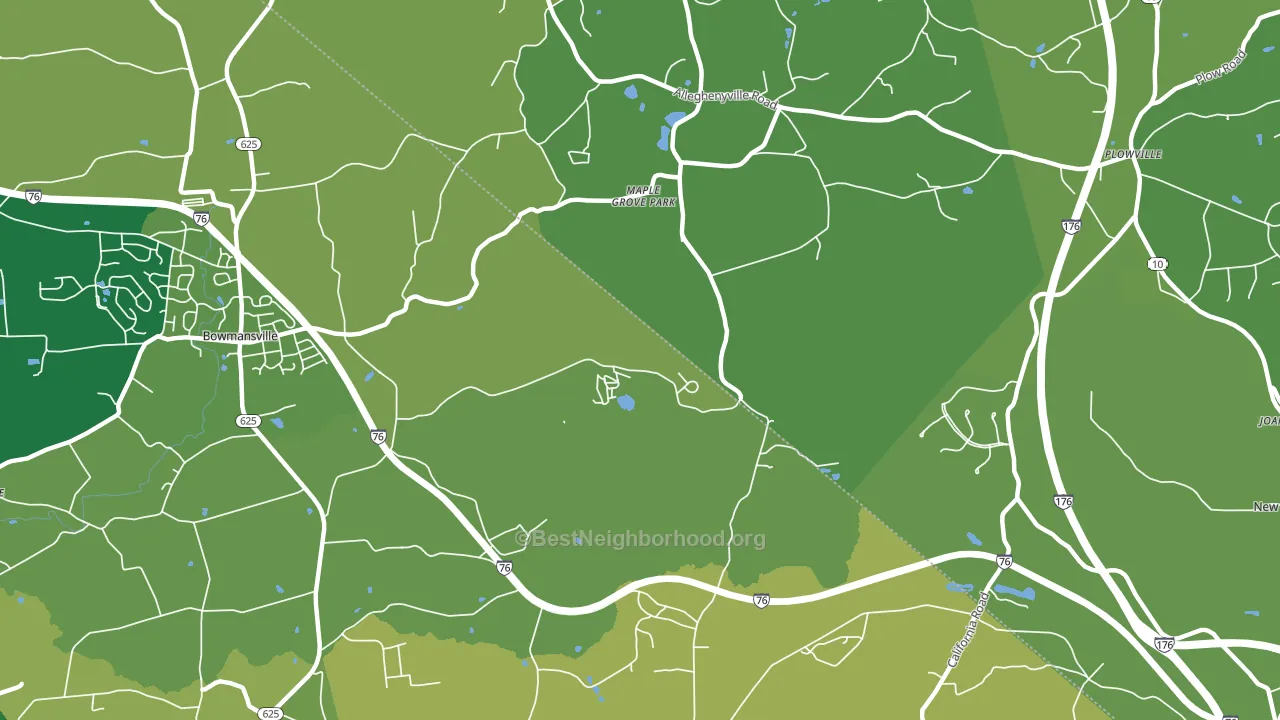 Maple Grove Park, PA block-group voter-turnout map