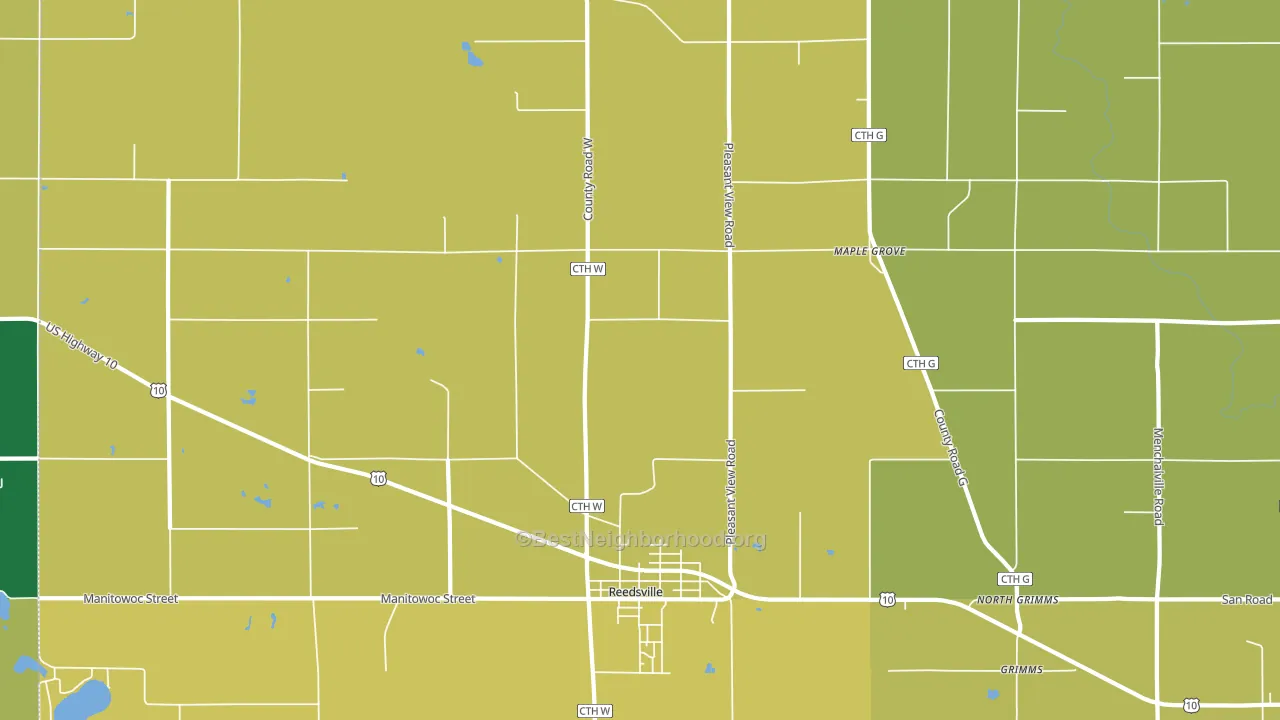 Maple Grove, WI block-group voter-turnout map