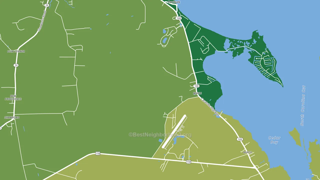 Maple, NC block-group voter-turnout map