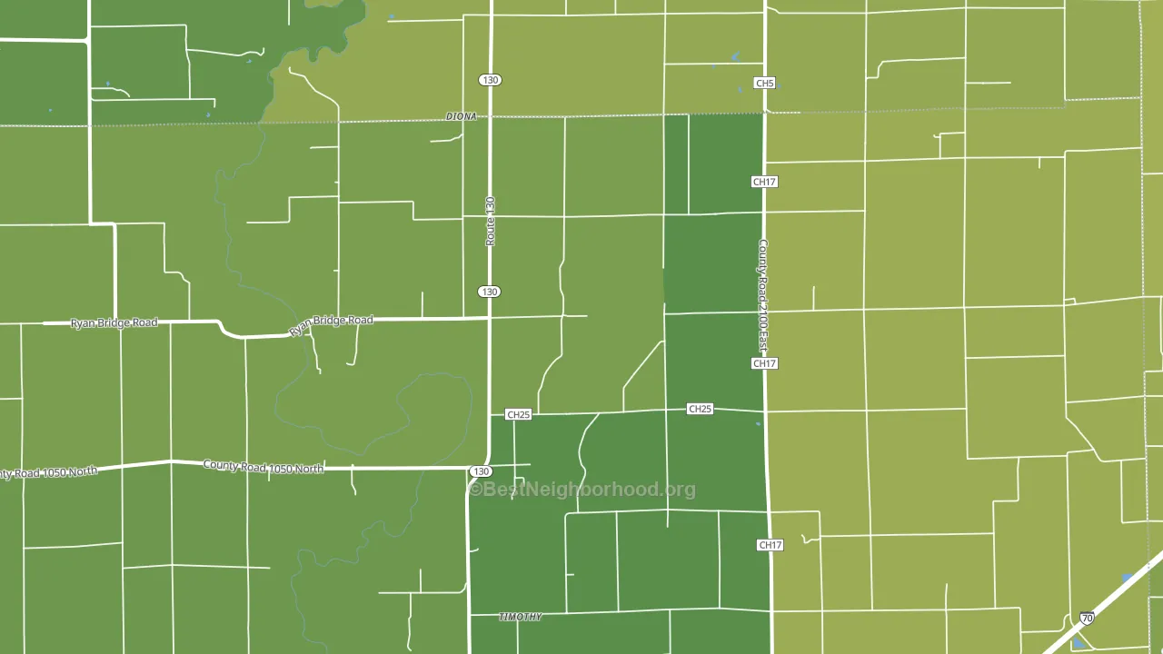 Maple Point, IL block-group voter-turnout map