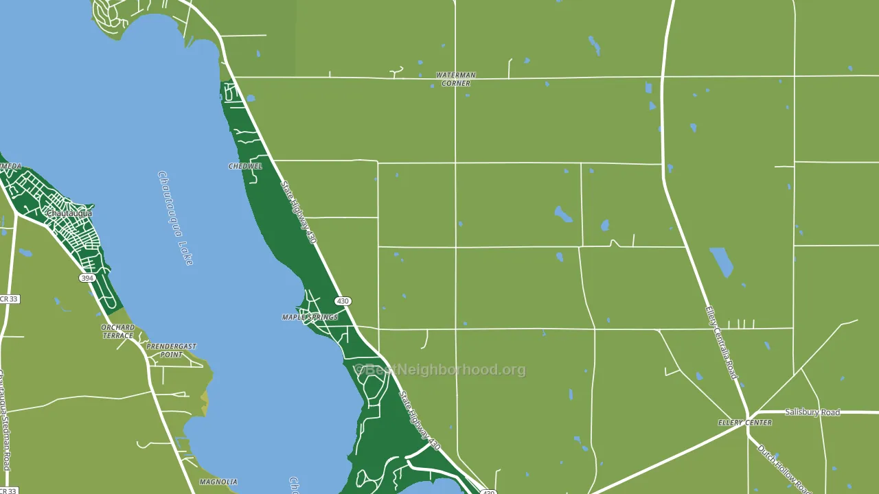 Maple Springs, NY block-group voter-turnout map