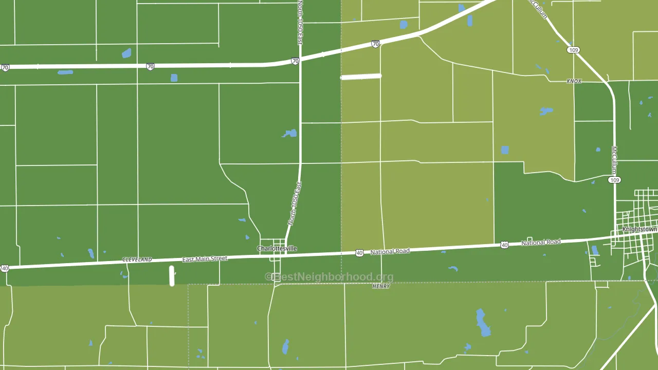 Maple Valley, IN block-group voter-turnout map