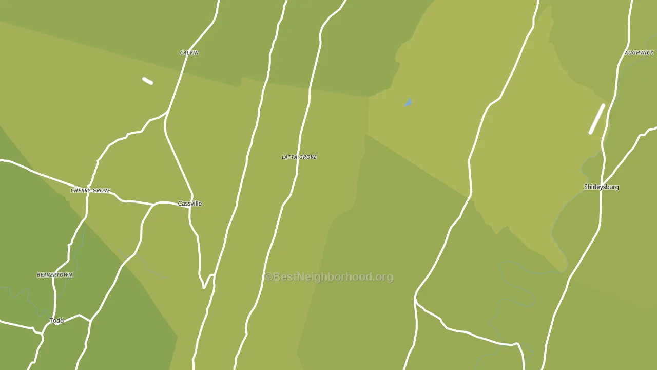 Mapleton Depot, PA block-group voter-turnout map