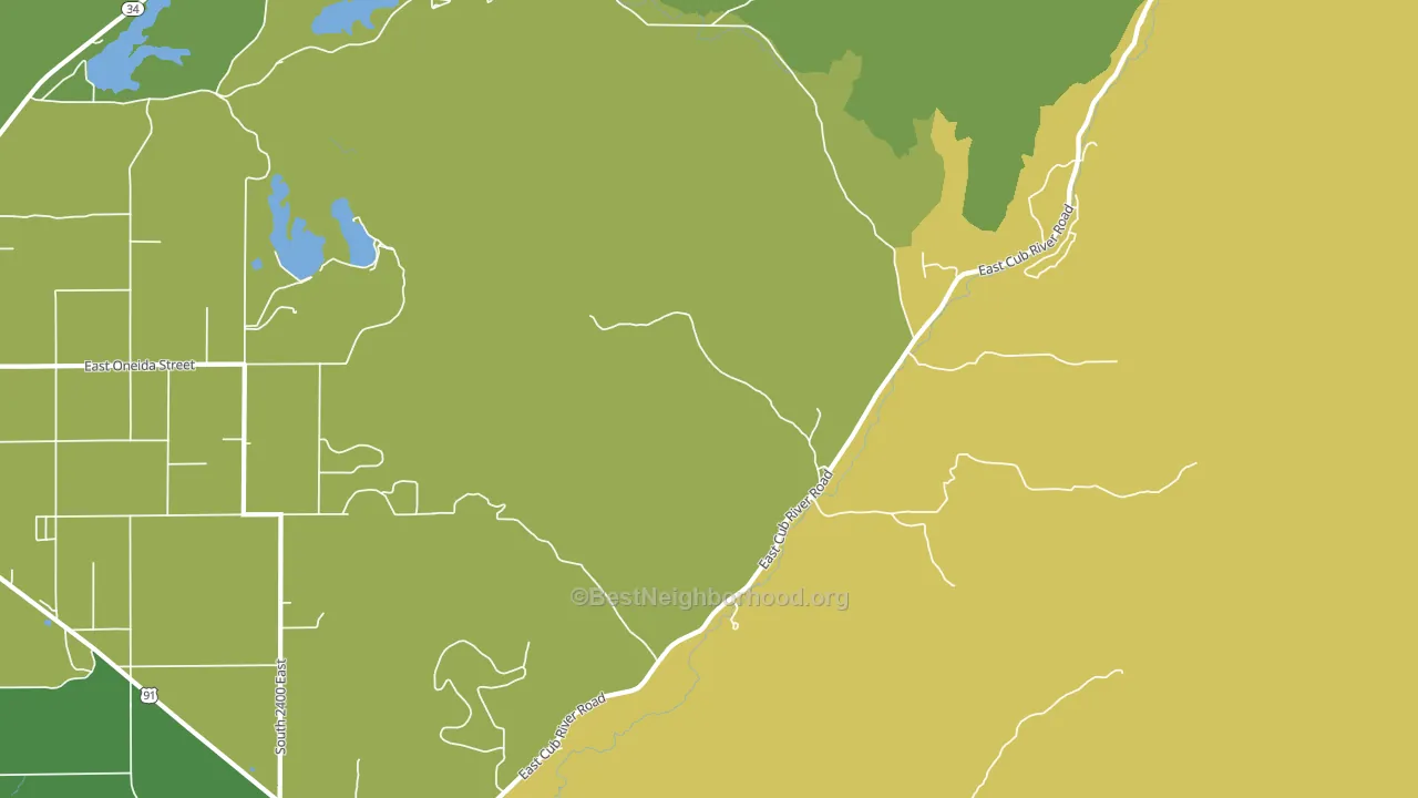 Mapleton, ID block-group voter-turnout map