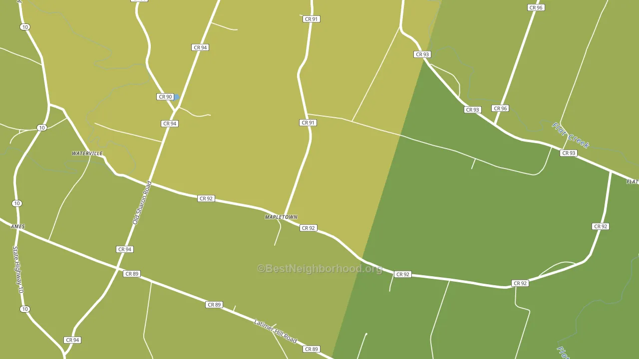 Mapletown, NY block-group voter-turnout map