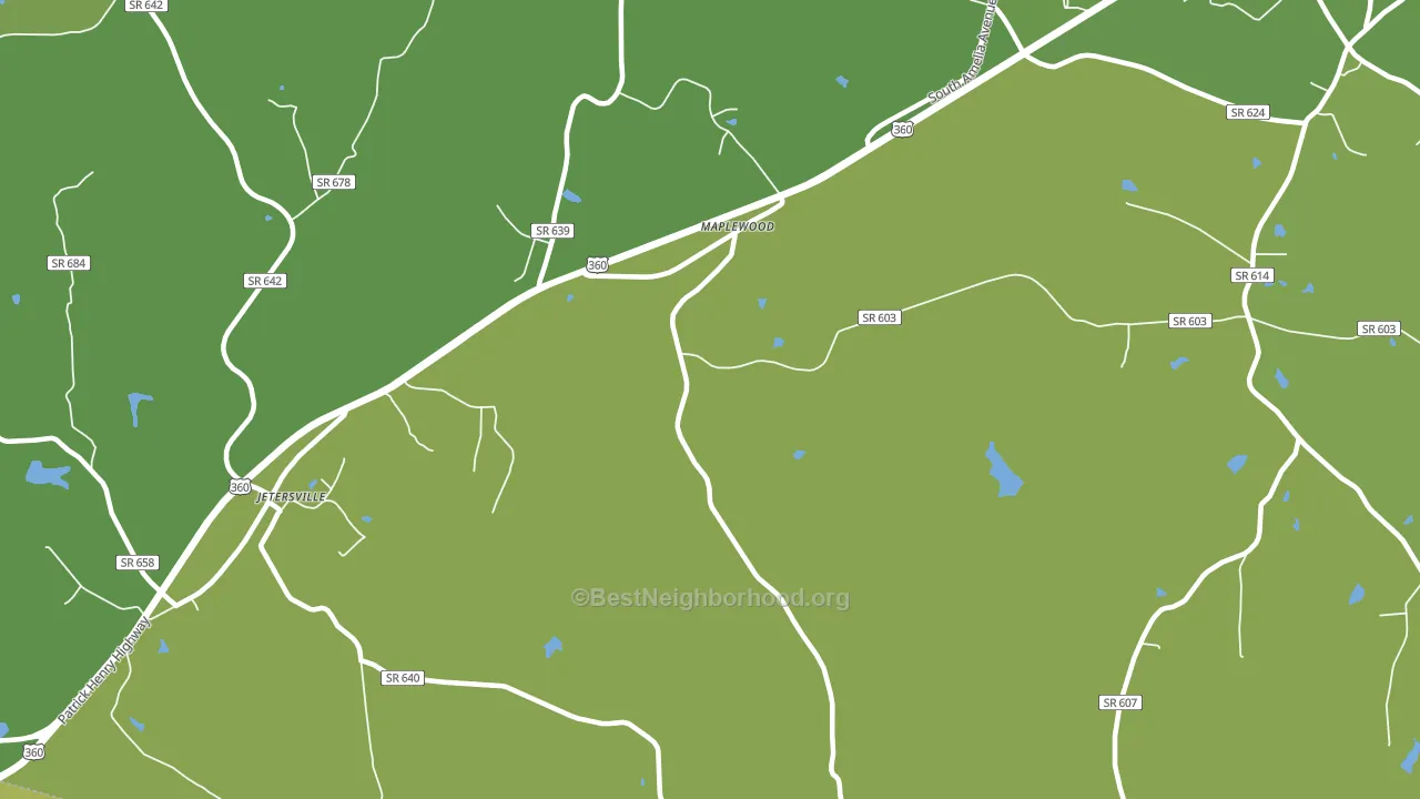Maplewood, VA block-group voter-turnout map