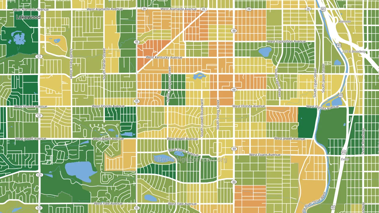 Mar Lee, Denver, CO block-group voter-turnout map