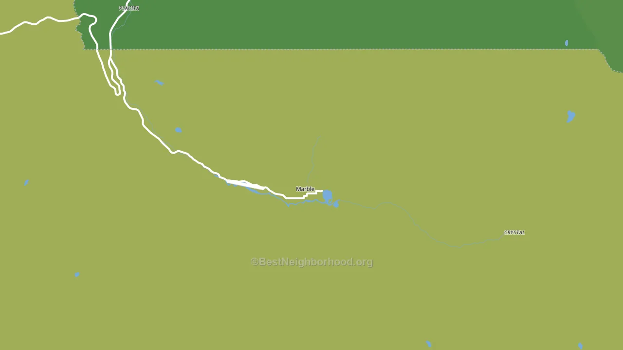 Marble, CO block-group voter-turnout map