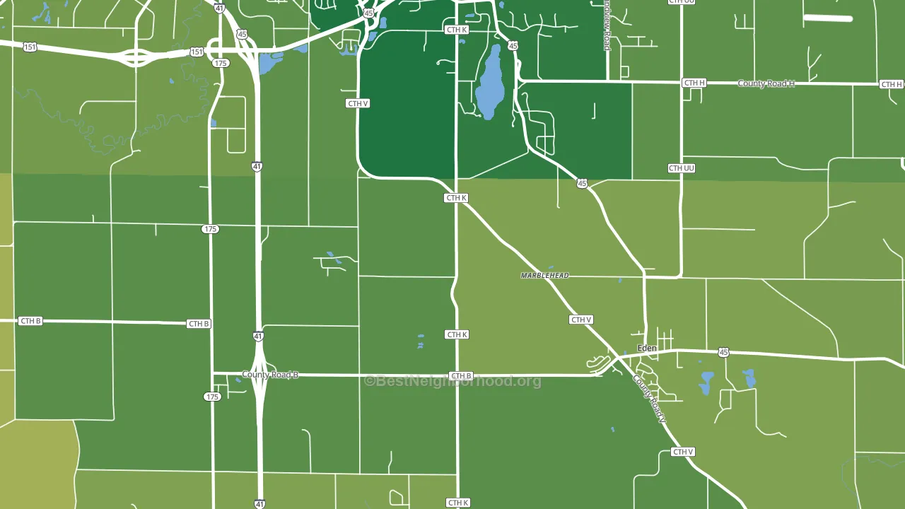 Marblehead, WI block-group voter-turnout map