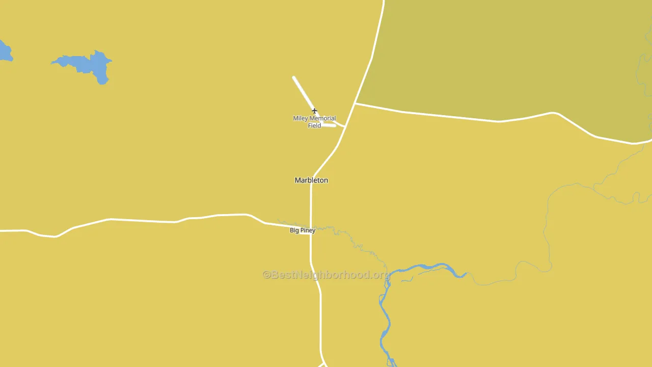Marbleton, WY block-group voter-turnout map