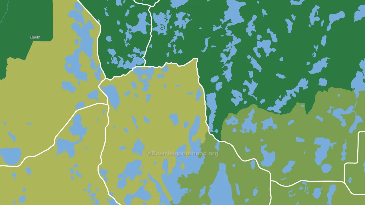 Marcell, MN block-group voter-turnout map
