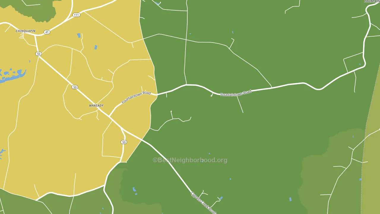 Maready, NC block-group voter-turnout map