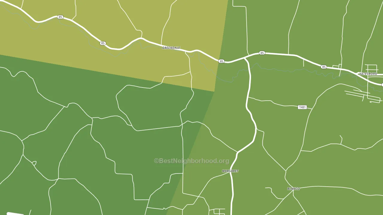 Margaret, PA block-group voter-turnout map