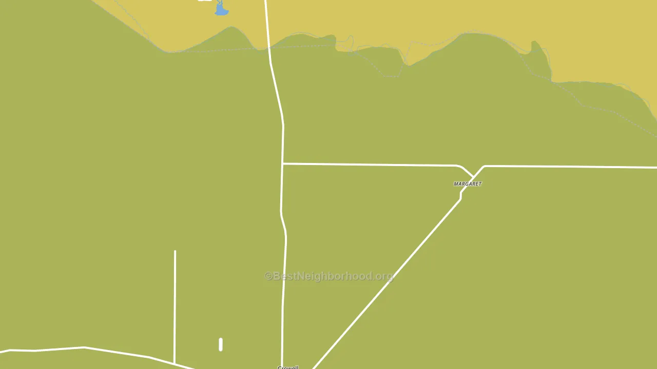 Margaret, TX block-group voter-turnout map